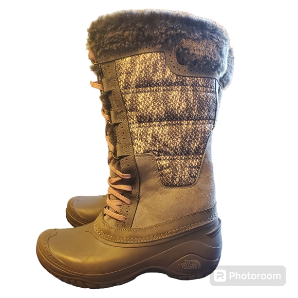 NWOT The North Face Fine Alpine Equipment Women’s Winter Boots Pink Gray Size 7 - Picture 1 of 7